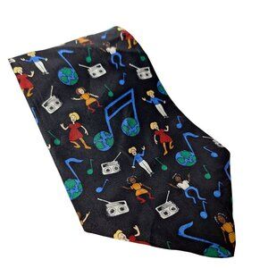 Save The Children Music For The World Jacklyn Age 18 Novelty Silk Necktie